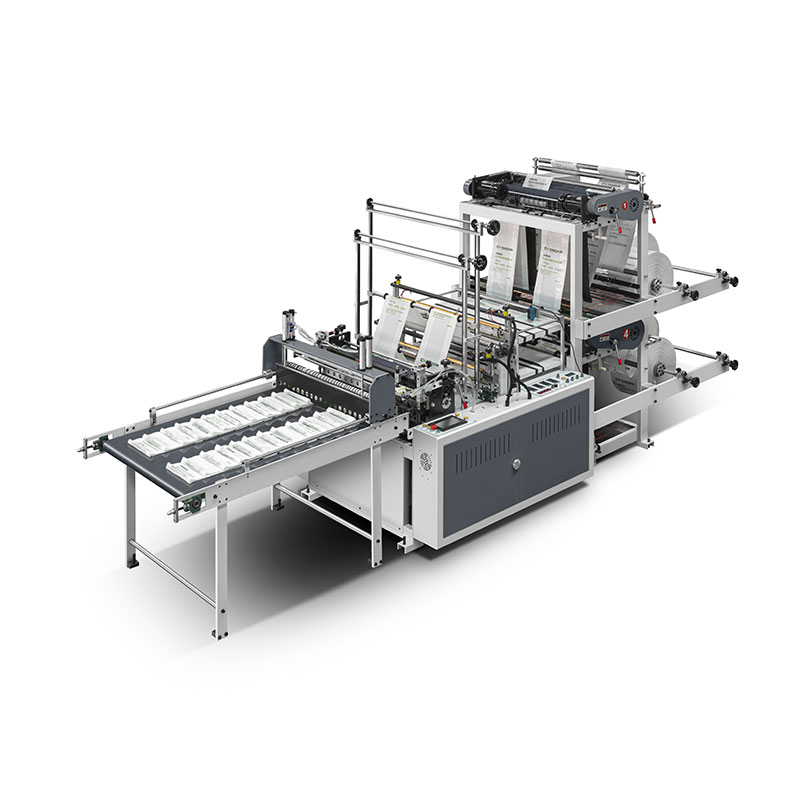 CX-350*4Double layers four lines computer heat sealing and cold cutting bag making machine